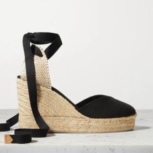 Castaner Chiara 80 canvas wedge espadrilles